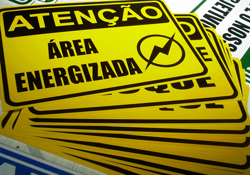 Placas em acrílico